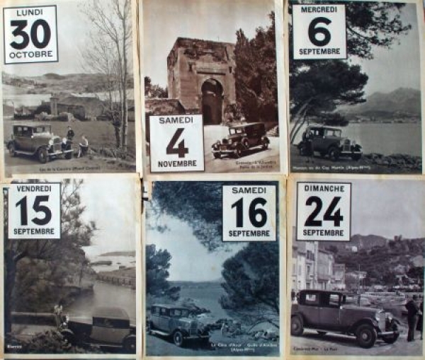 Citroen Modelprogram 1933 Calendarsheeds hundredthirty sheeds (2902)